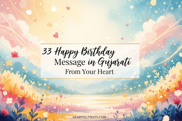 33 Happy Birthday Message in Gujarati From Your Heart