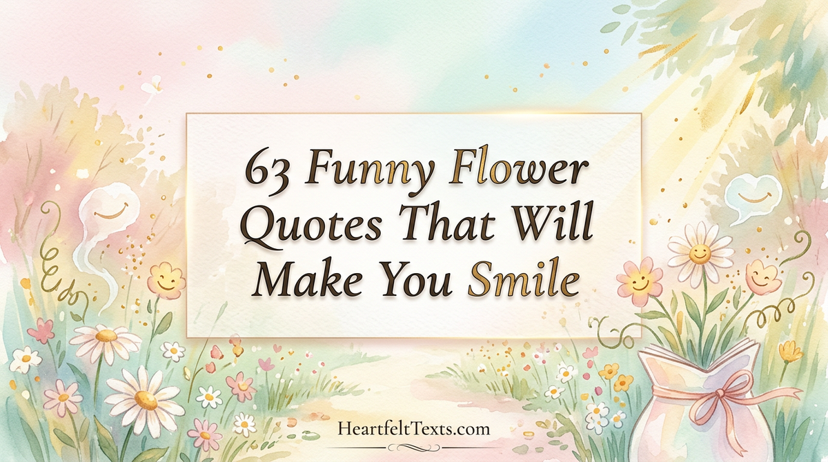 63 Funny Flower Quotes That Will Make You Smile