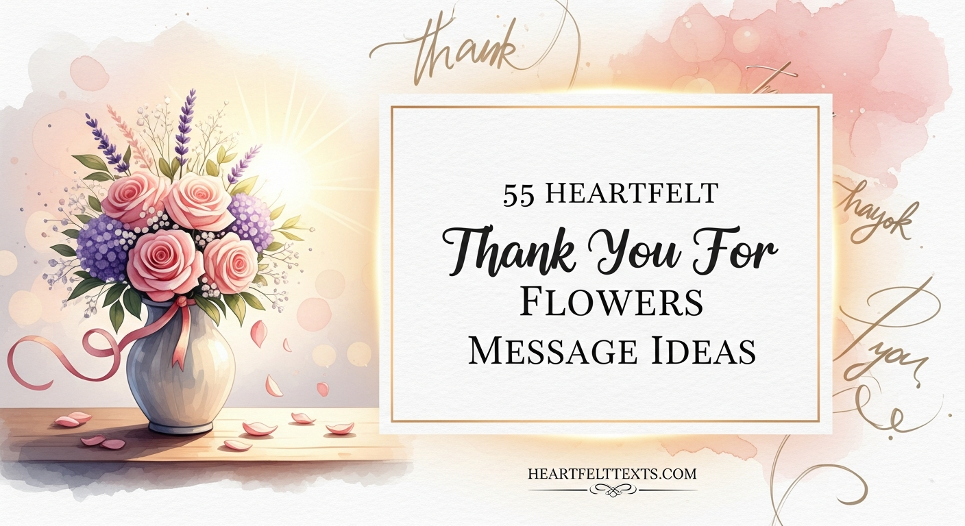55 Heartfelt Thank You For Flowers Message Ideas