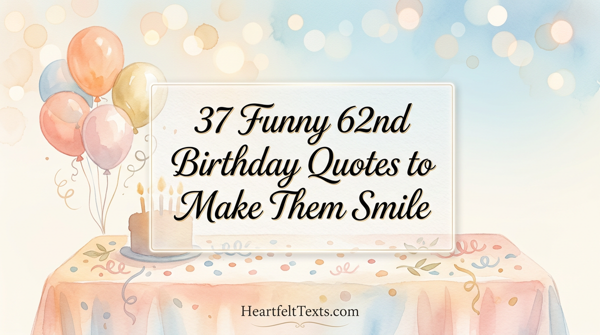 37 Funny 62nd Birthday Quotes to Make Them Smile