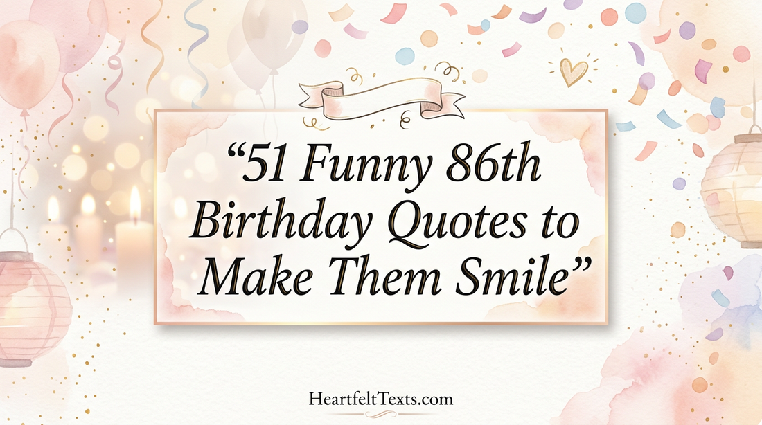 51 Funny 86th Birthday Quotes to Make Them Smile