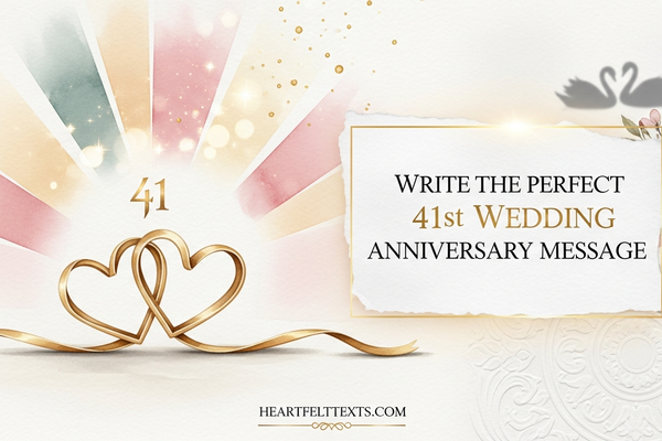 Write the Perfect 41st Wedding Anniversary Message