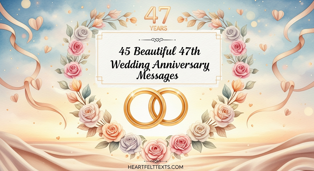 45 Beautiful 47th Wedding Anniversary Messages