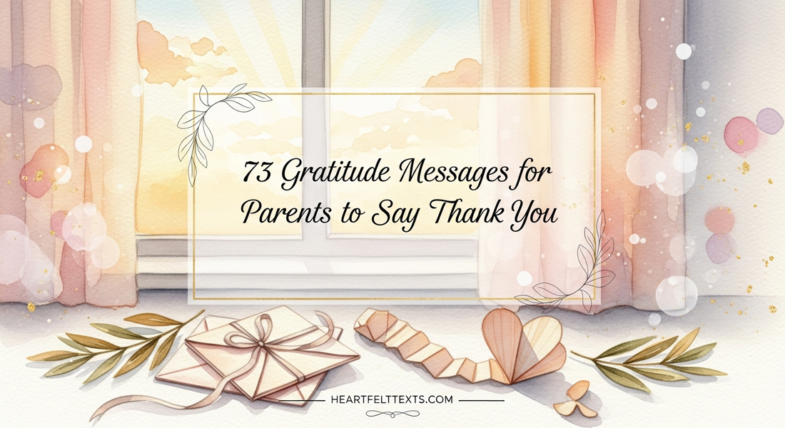 73 Gratitude Messages for Parents to Say Thank You