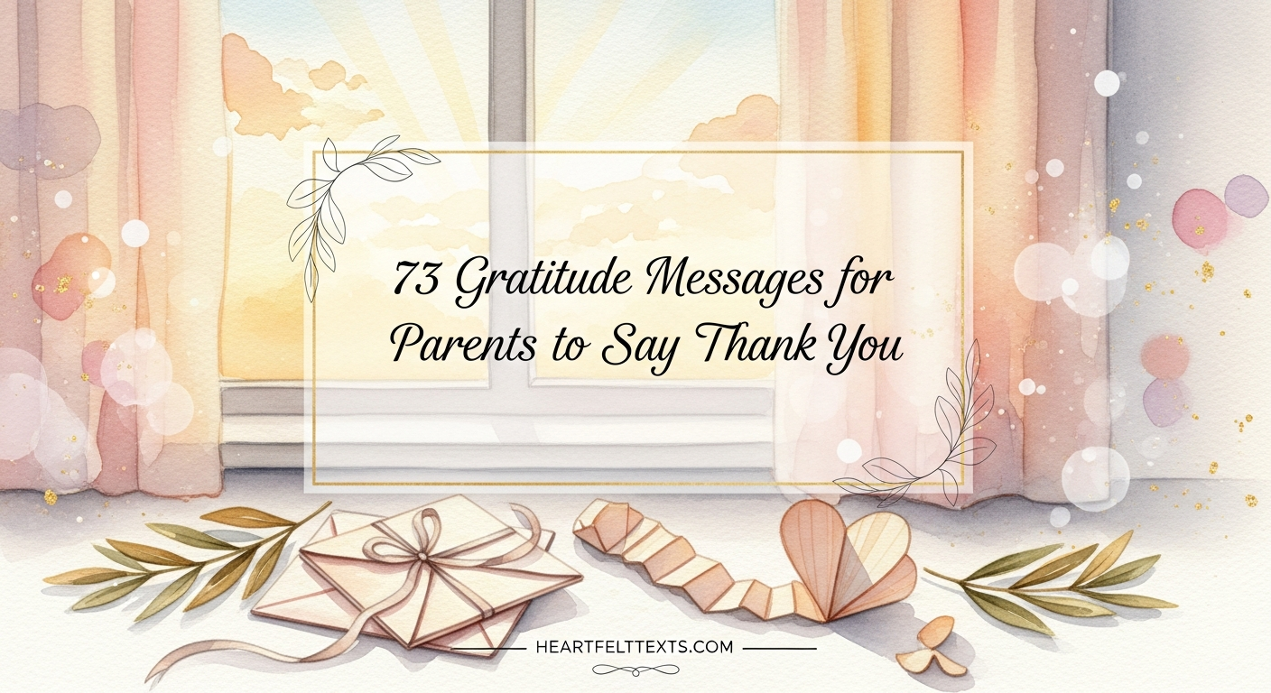 73 Gratitude Messages for Parents to Say Thank You