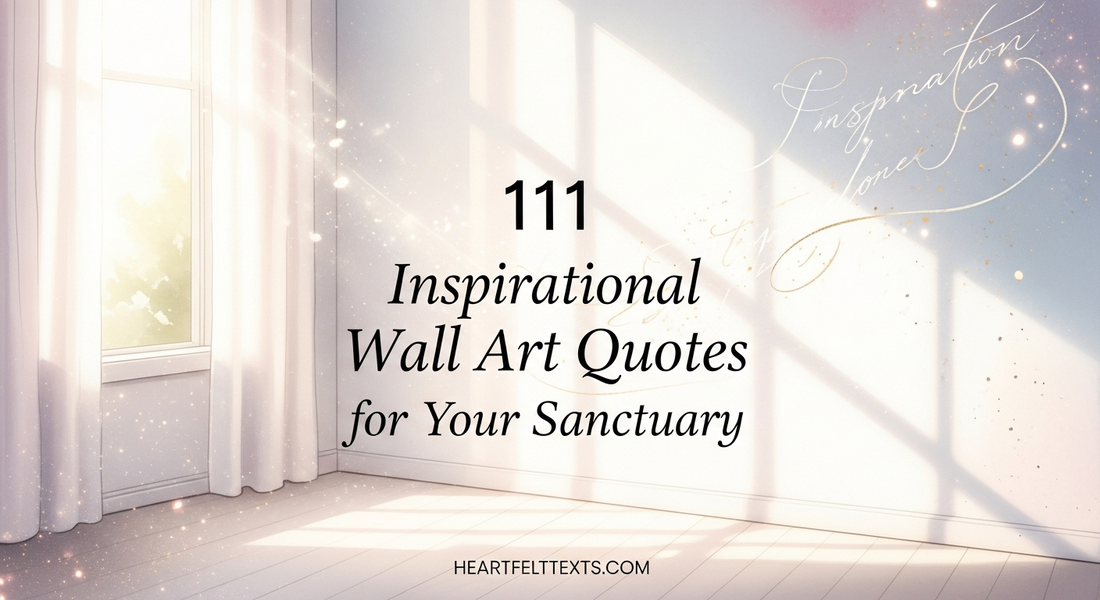 111 Inspirational Wall Art Quotes for Your Sanctuary