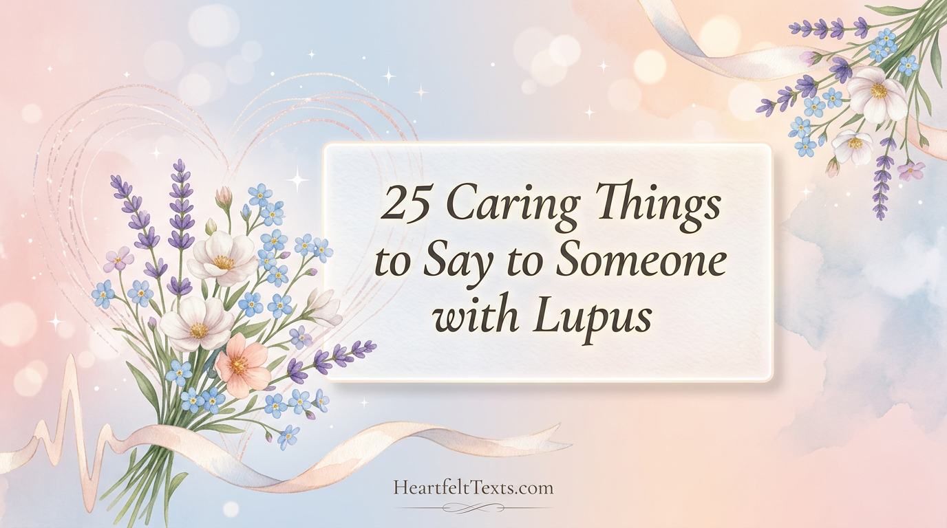 25 Caring Things to Say to Someone with Lupus