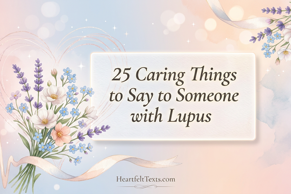 25 Caring Things to Say to Someone with Lupus