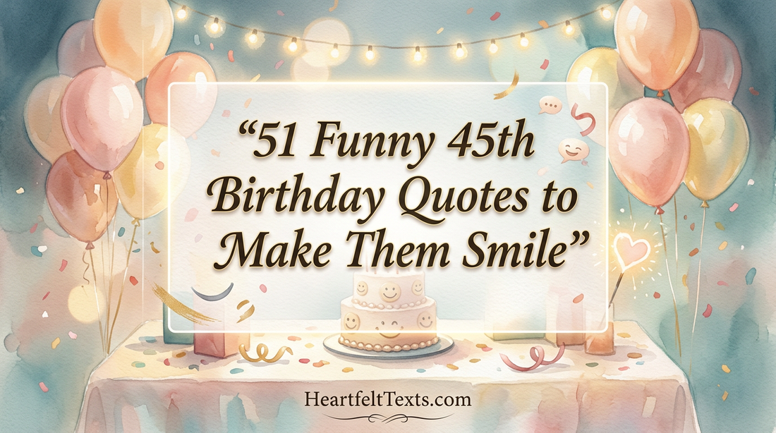 51 Funny 45th Birthday Quotes to Make Them Smile