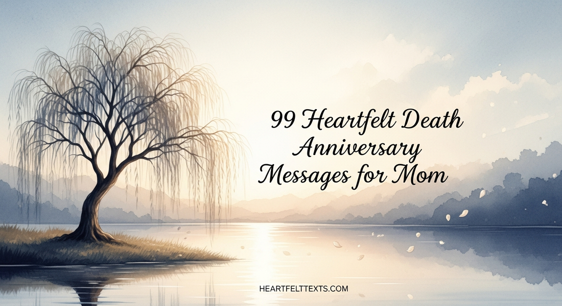 99 Heartfelt Death Anniversary Messages for Mom