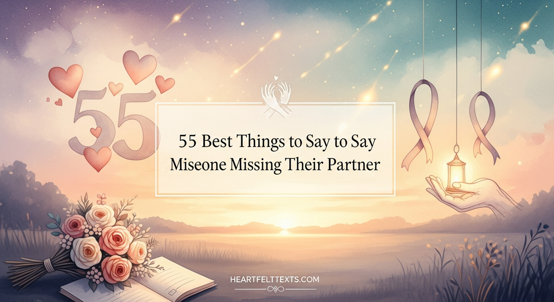 55 Best Things to Say to Someone Missing Their Partner