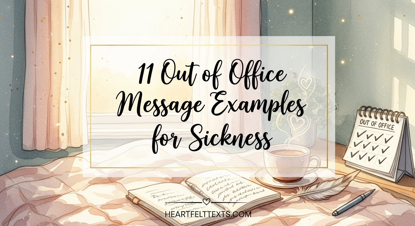 11 Out of Office Message Examples for Sickness