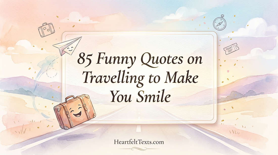 85 Funny Quotes on Travelling to Make You Smile