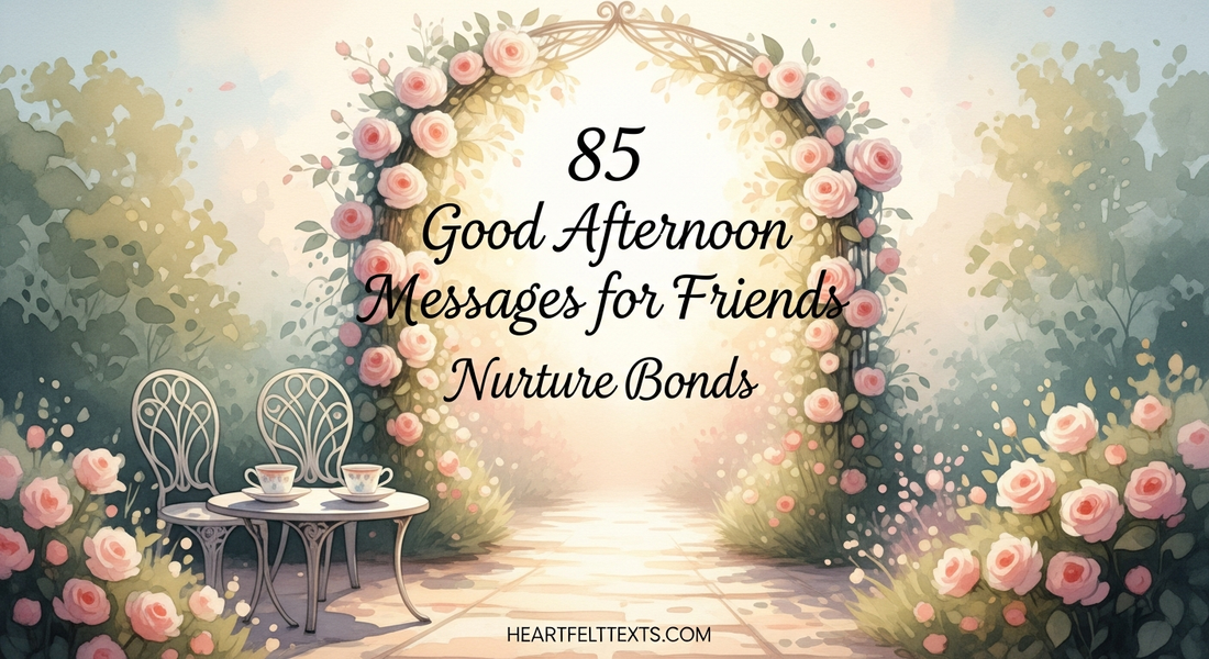 85 Good Afternoon Messages for Friends Nurture Bonds