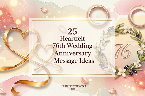 25 Heartfelt 76th Wedding Anniversary Message Ideas