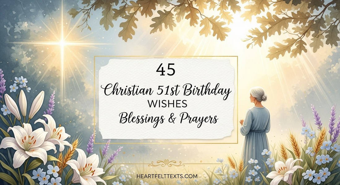 45 Christian 51st Birthday Wishes Blessings & Prayers