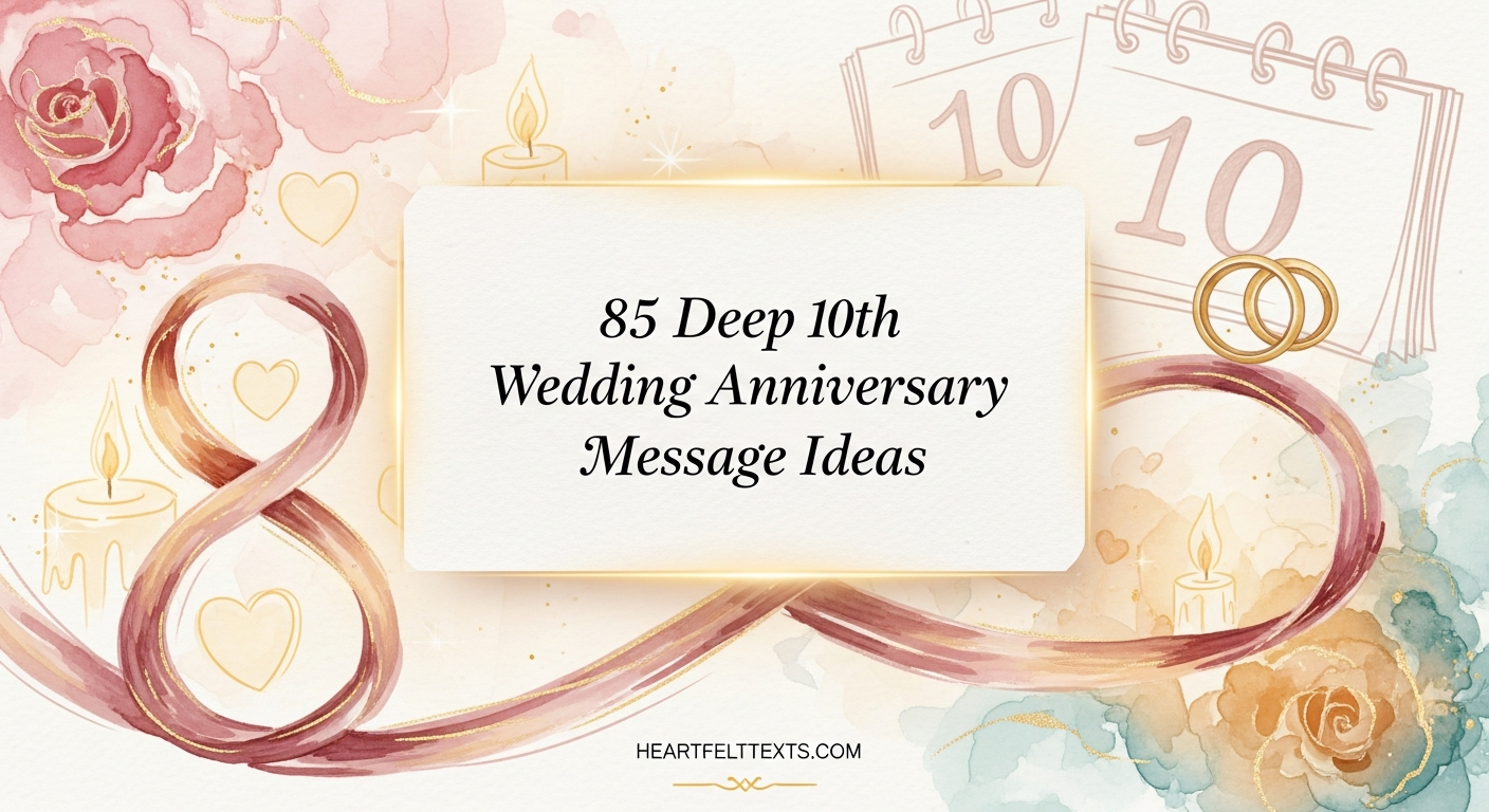 85 Deep 10th Wedding Anniversary Message Ideas