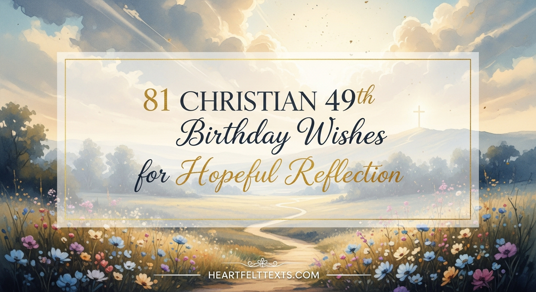81 Christian 49th Birthday Wishes for Hopeful Reflection