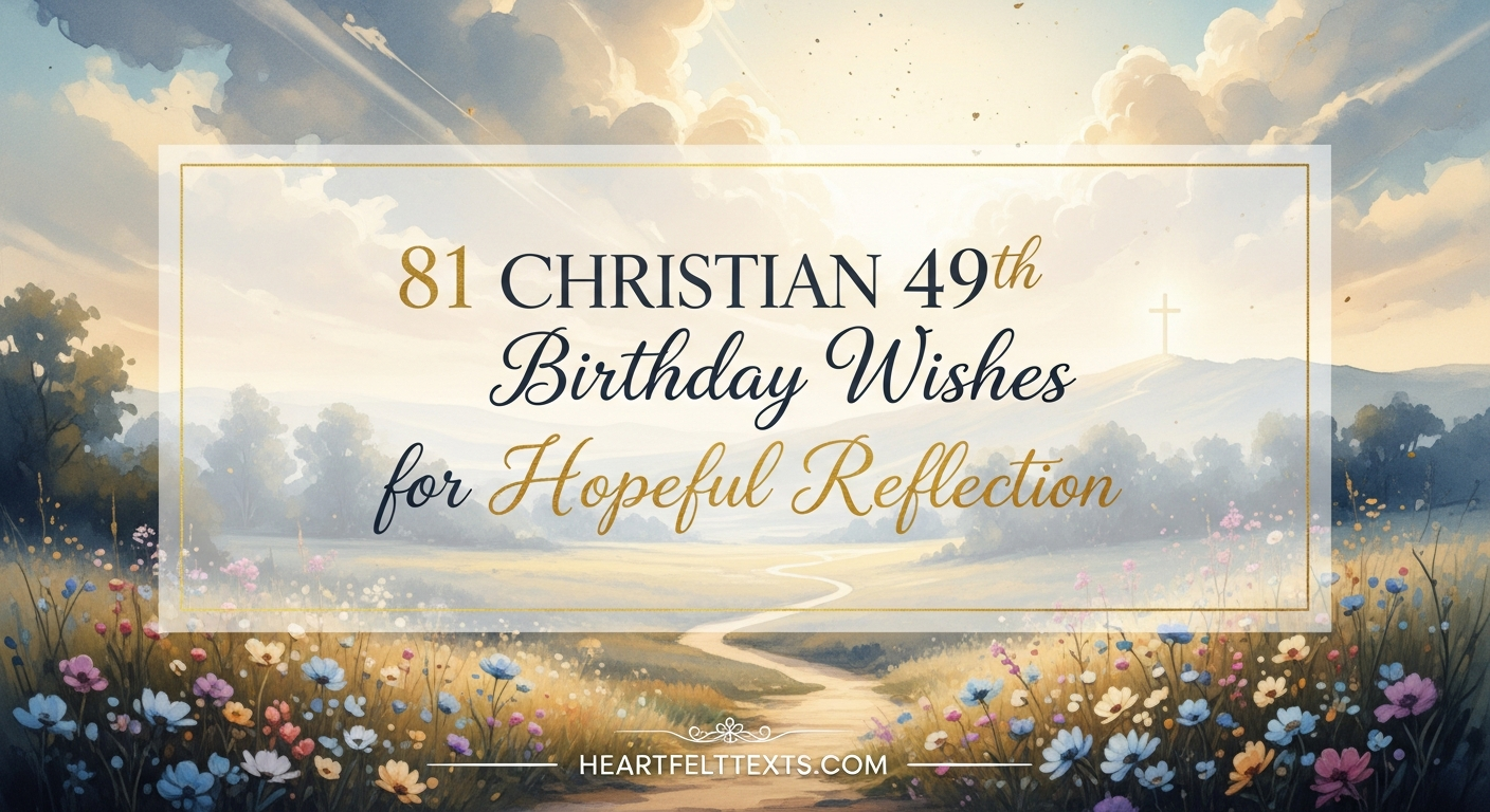 81 Christian 49th Birthday Wishes for Hopeful Reflection