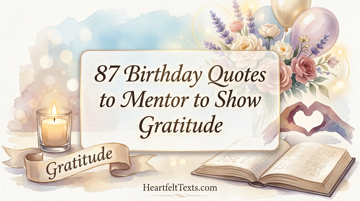 87 Birthday Quotes to Mentor to Show Gratitude