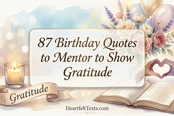 87 Birthday Quotes to Mentor to Show Gratitude