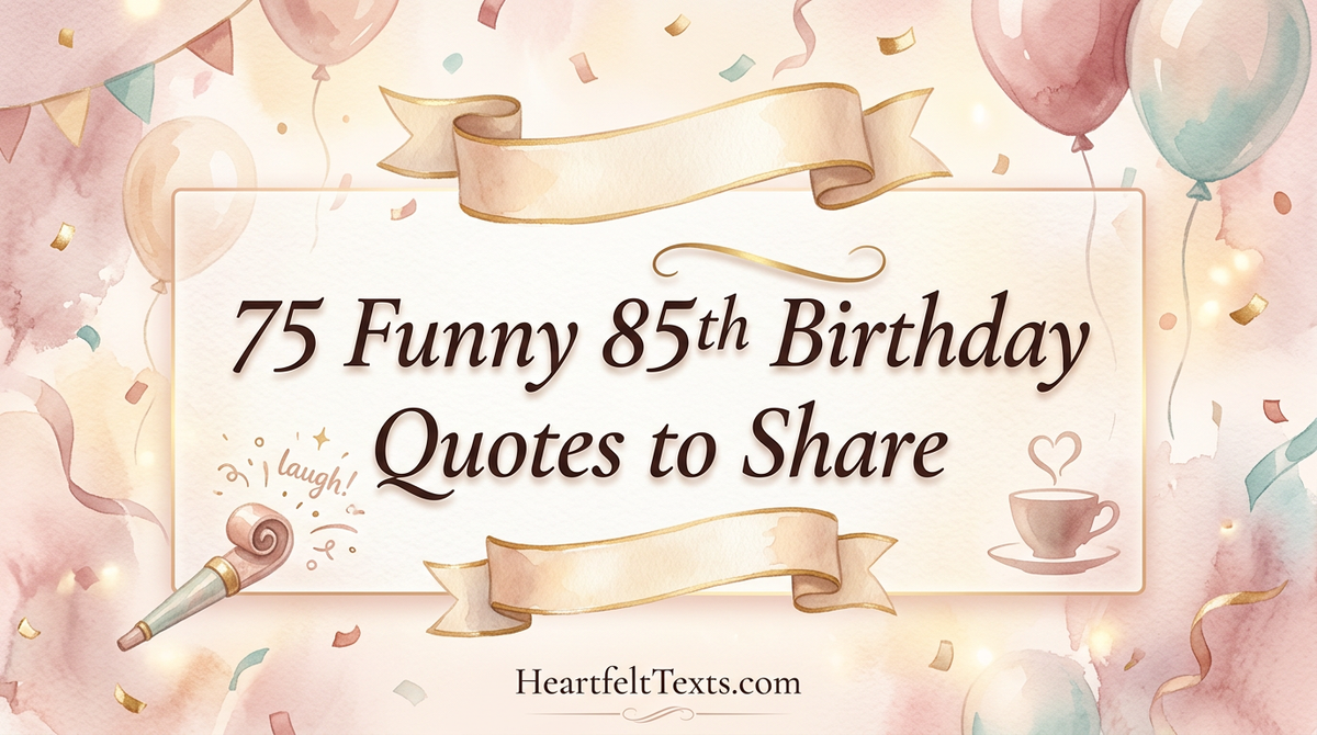 75 Funny 85th Birthday Quotes to Share