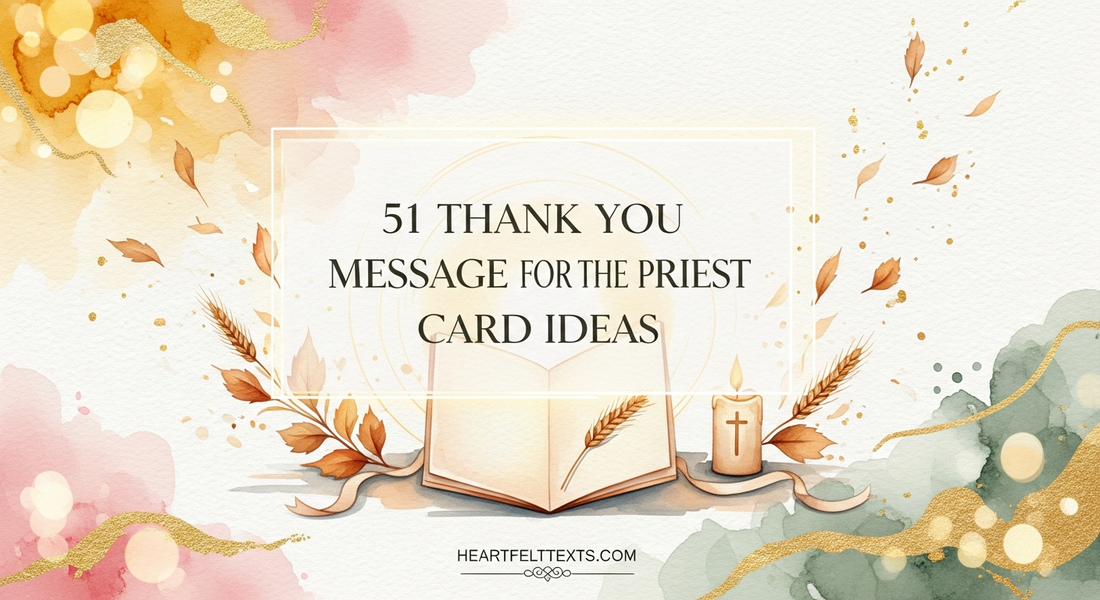 51 Thank You Message for the Priest Card Ideas