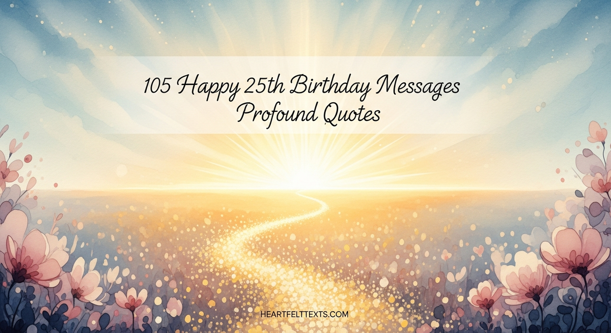 Message25 105 Happy 25th Birthday Messages Profound Quotes – HeartfeltTexts