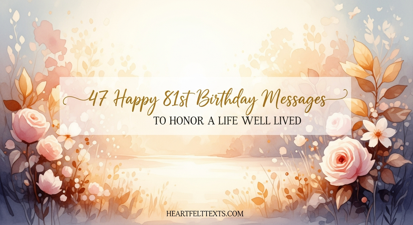 47 Happy 81st Birthday Messages to Honor a Life Well Lived