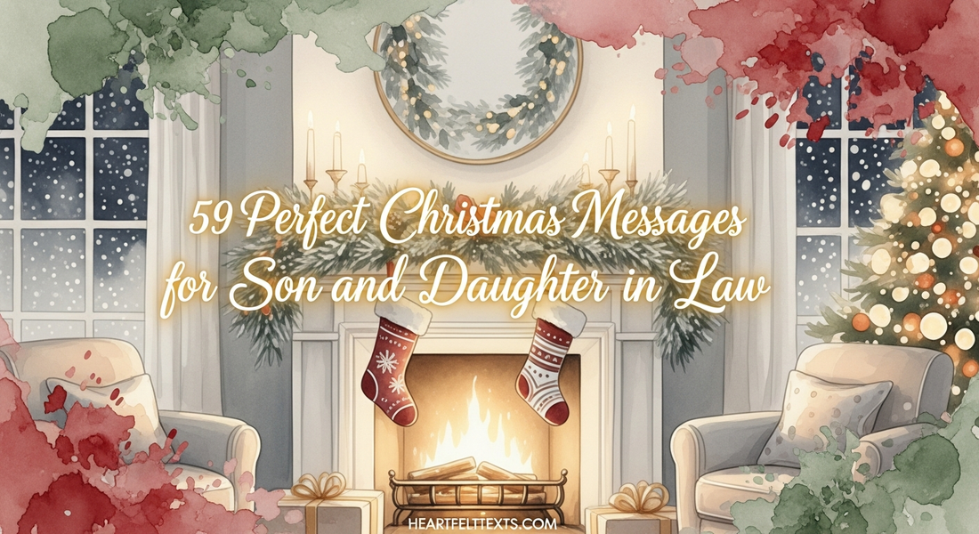 59 Perfect Christmas Messages for Son and Daughter in Law