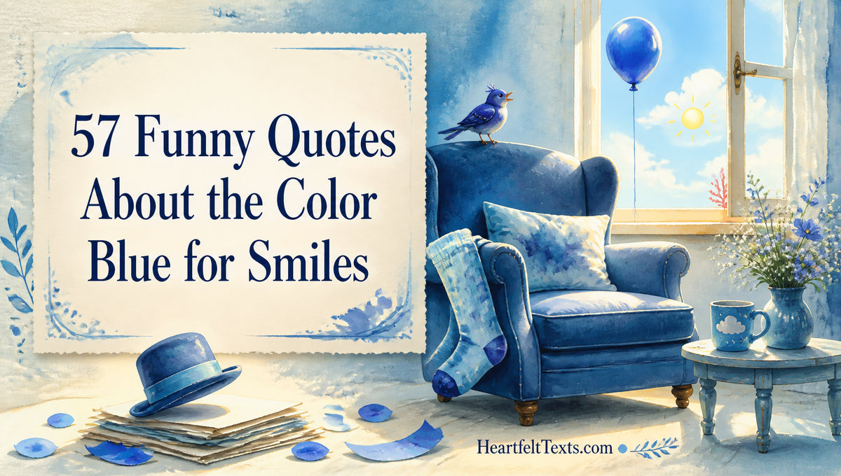 57 Funny Quotes About the Color Blue for Smiles