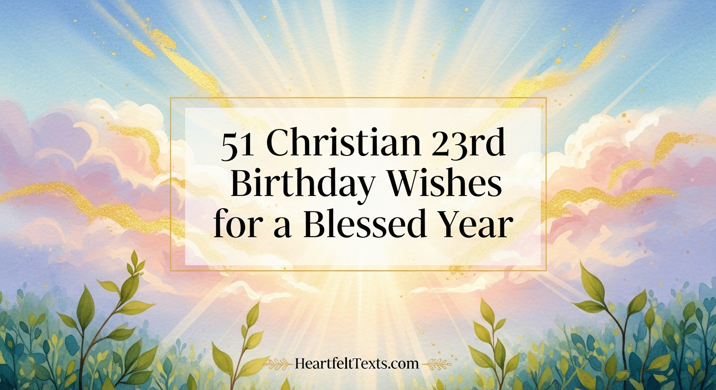 51 Christian 23rd Birthday Wishes for a Blessed Year