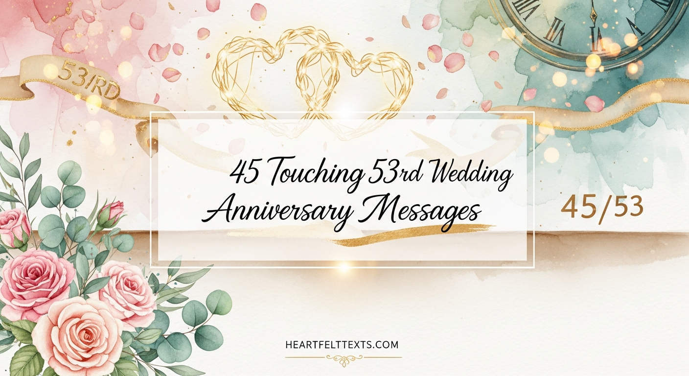 45 Touching 53rd Wedding Anniversary Messages