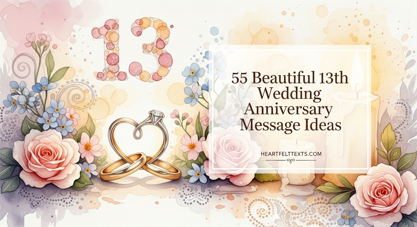 55 Beautiful 13th Wedding Anniversary Message Ideas