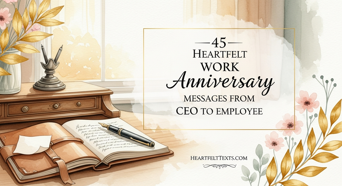 45 Heartfelt Work Anniversary Messages from CEO to Employee
