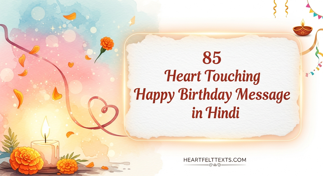 85 Heart Touching Happy Birthday Message in Hindi