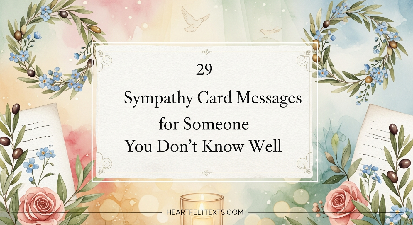 29 Sympathy Card Messages for Someone You Don't Know Well