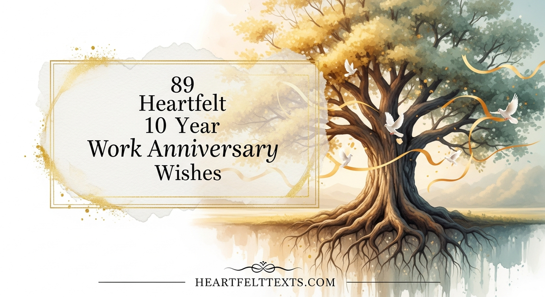 89 Heartfelt 10 Year Work Anniversary Wishes