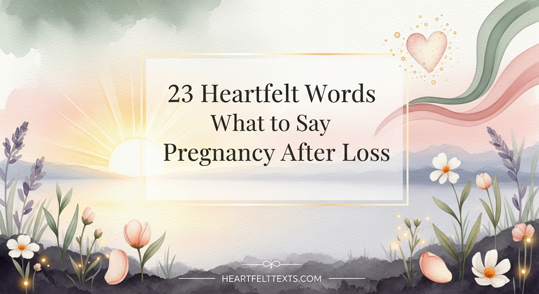 23 Heartfelt Words What to Say Pregnancy After Loss