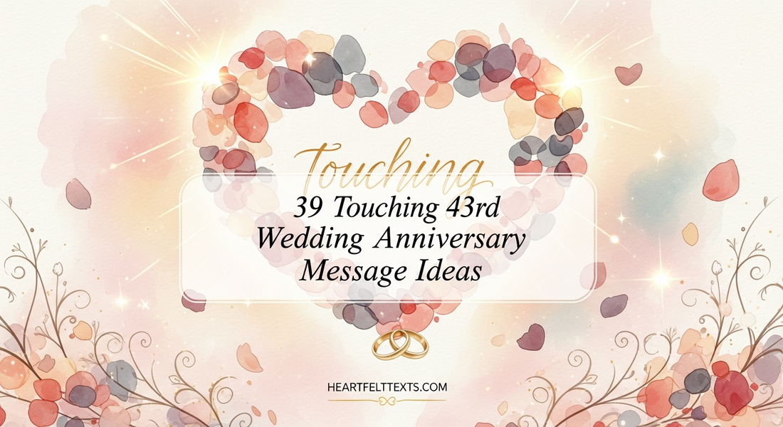 39 Touching 43rd Wedding Anniversary Message Ideas