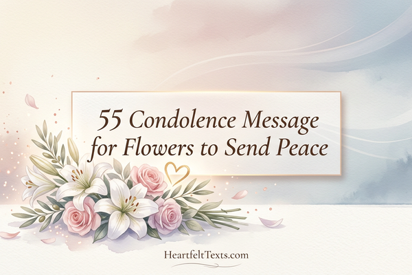 55 Condolence Message for Flowers to Send Peace