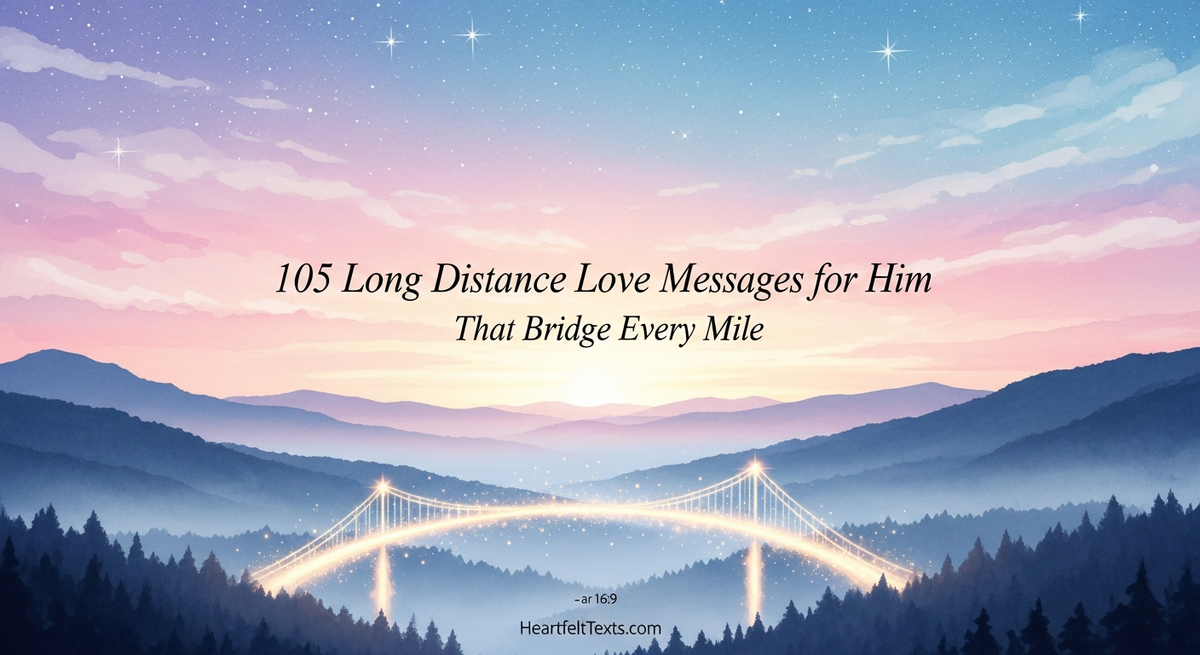 105 Long Distance Love Messages for Him That Bridge Every Mile ...