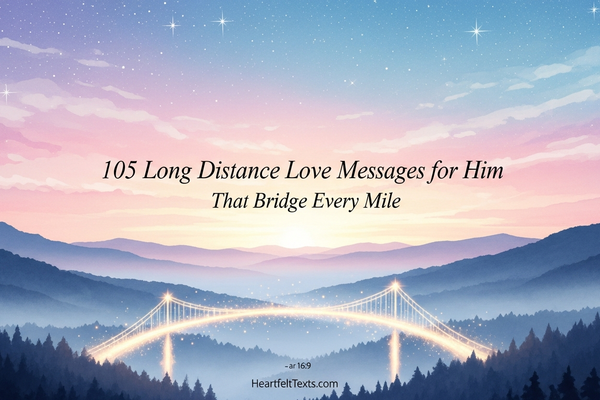 105 Long Distance Love Messages for Him That Bridge Every Mile