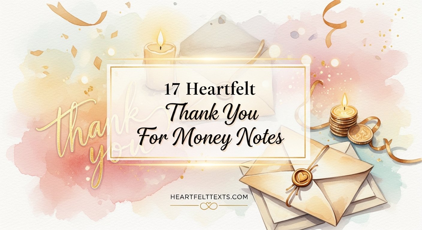 17 Heartfelt Thank You For Money Notes