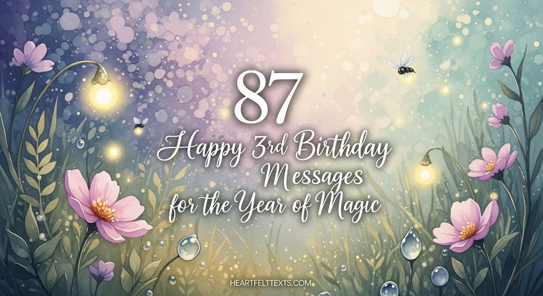 87 Happy 3rd Birthday Messages for the Year of Magic