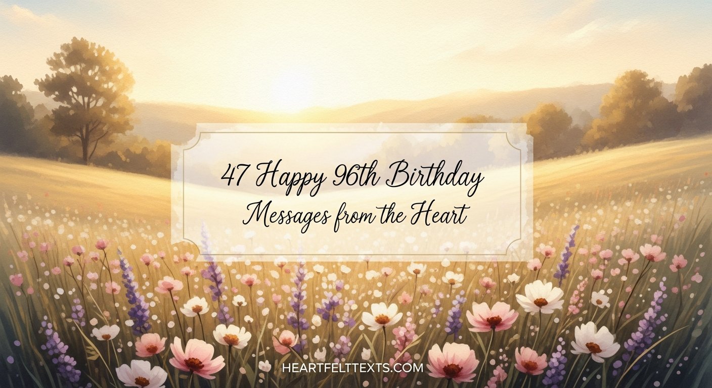 47 Happy 96th Birthday Messages from the Heart