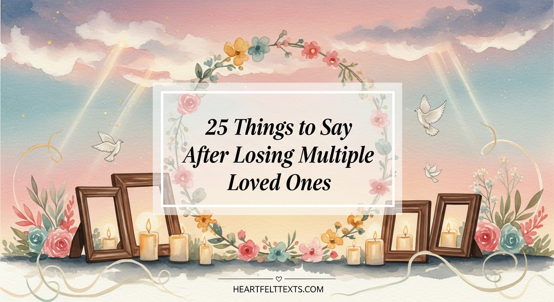 25 Things to Say After Losing Multiple Loved Ones