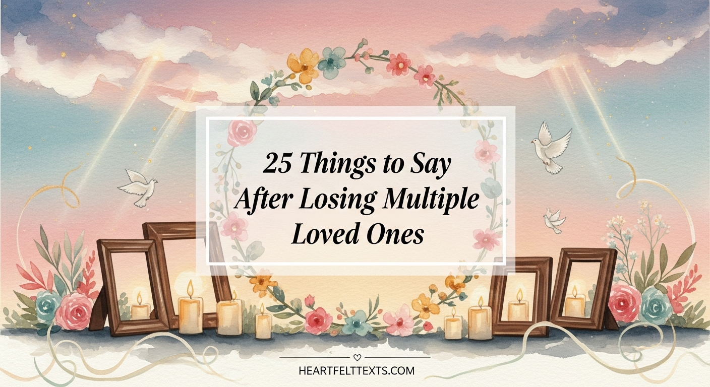 25 Things to Say After Losing Multiple Loved Ones
