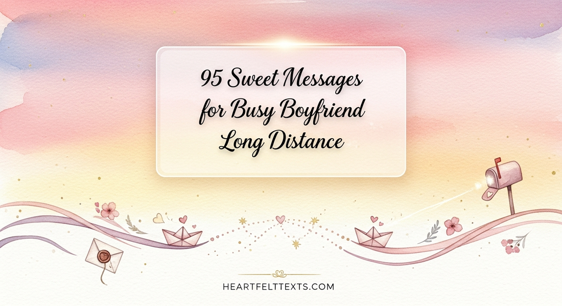 95 Sweet Messages for Busy Boyfriend Long Distance