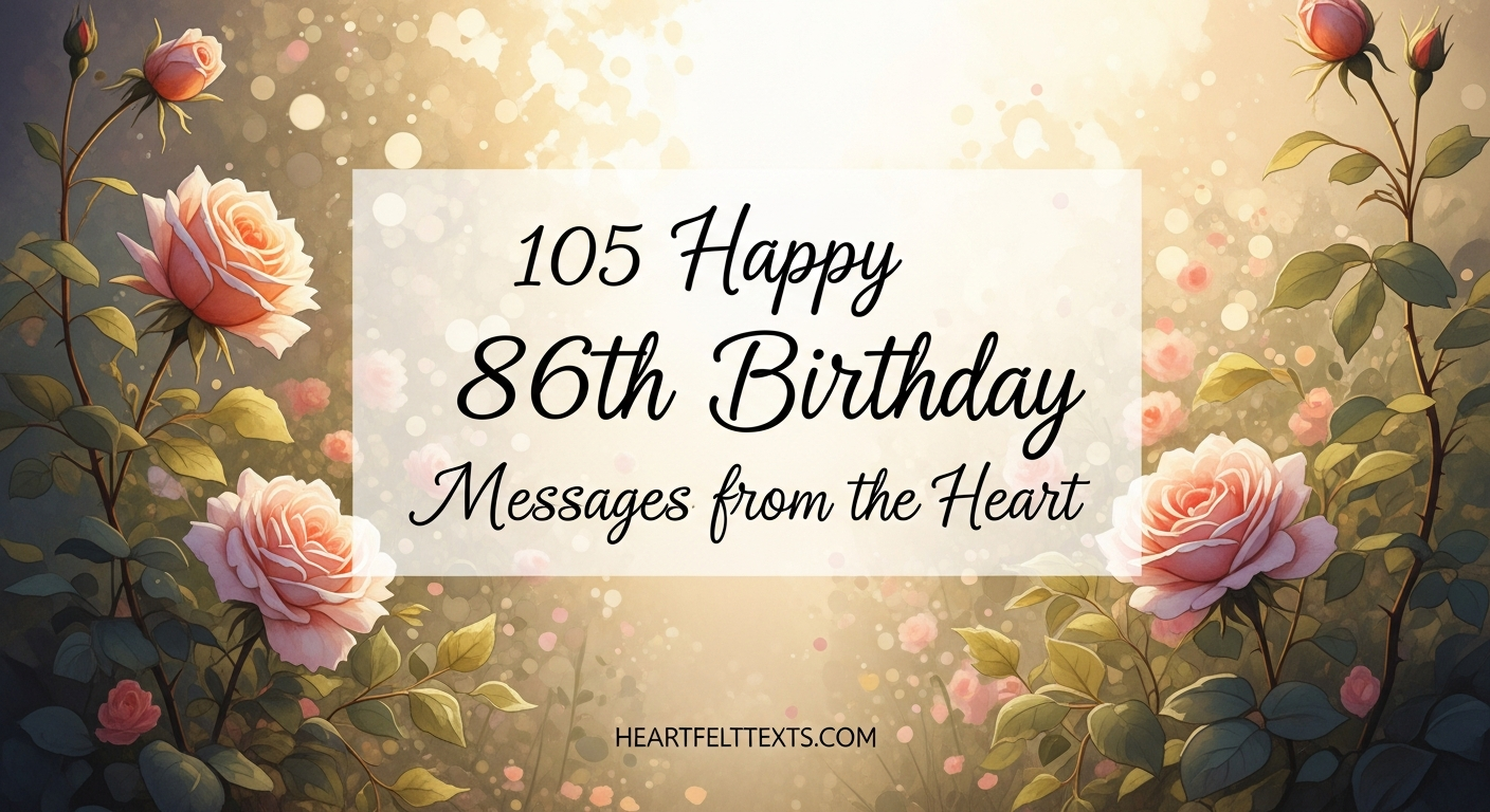 105 Happy 86th Birthday Messages from the Heart